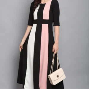 Colorblock Midi Dress