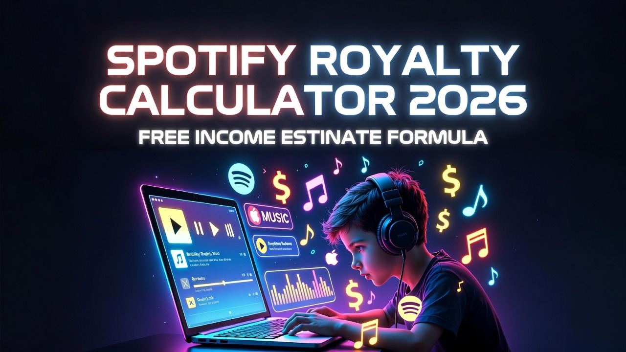 Spotify Royalty Calculator (2026 Guide + Free Income Estimate Formula)